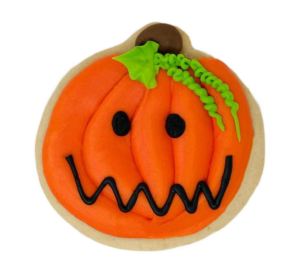 Halloween Jack-O-Lantern Cookie