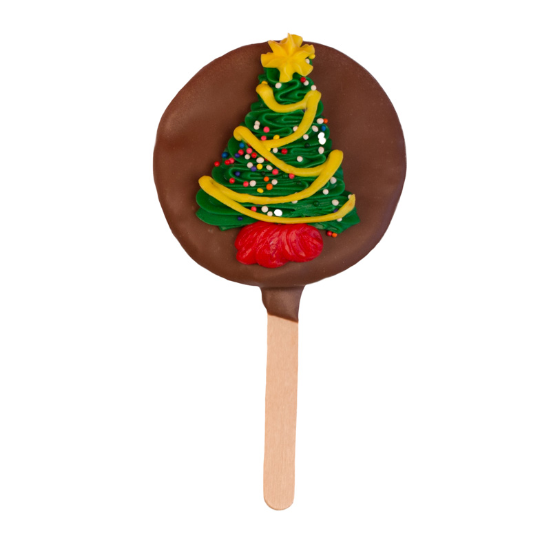 Christmas Tree Brownie Pop